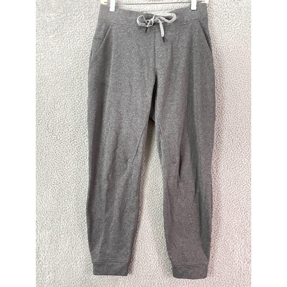 Lululemon City Sweat Jogger Mens S Grey Thermo Fleece Athleisure Terry Pockets